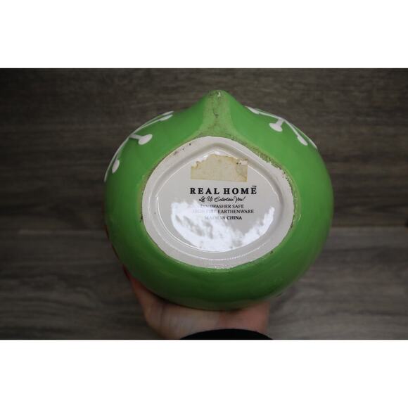 Real Home Vintage Style Christmas Tree Ornament Cookie Jar Earthenware Holiday - Picture 11 of 16